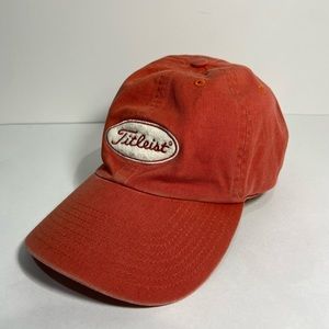 Titleist Golf Men's Red Nantucket Fitted Cap Size Small